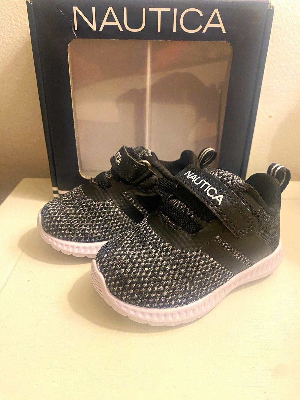 Nautica TNAUTICA T NAUTICA Tiny Towhee Athletic Mesh Sneakers Hook & Loop US 2 M